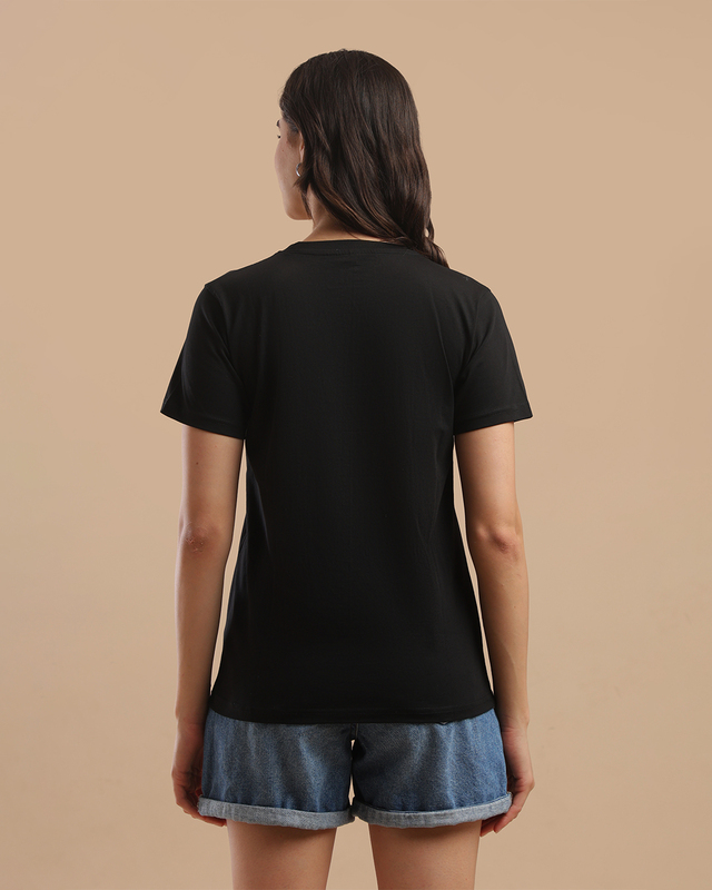 Printed T-Shirts for Women - black