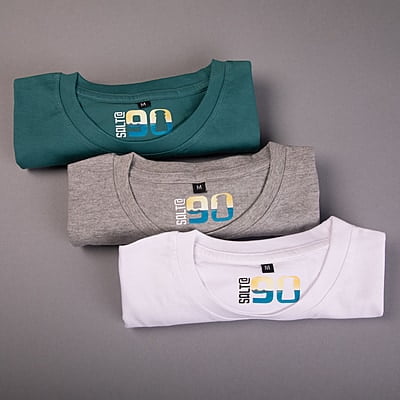 Men's Solid Regular-T-Shirt 3 Combo - C2