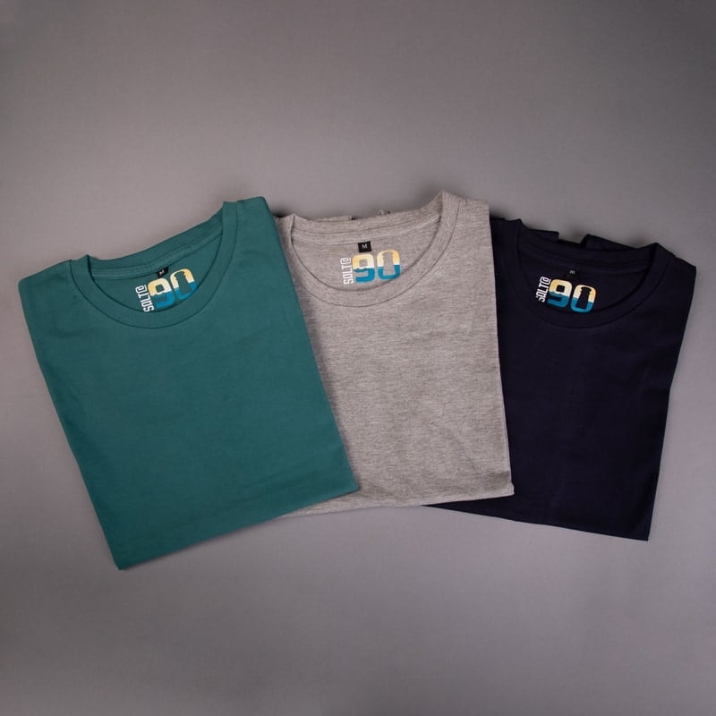 Men's Solid Regular-T-Shirt 3 Combo - C4 Men's Solid Regular-T-Shirt 3 Combo - C4